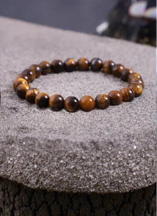 Tiger Eye Bracelet 22 Beads mall